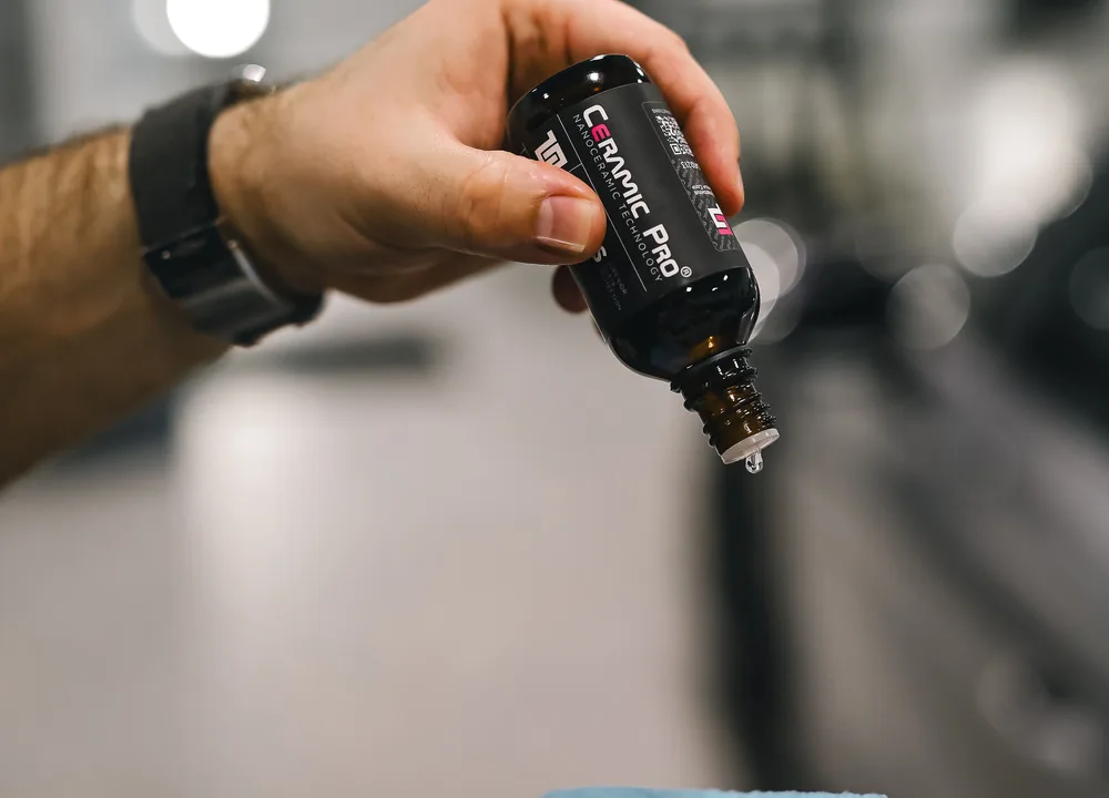 Ceramic coating product prepared for application